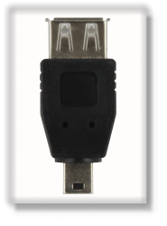 USB A Female to B Male Adapter